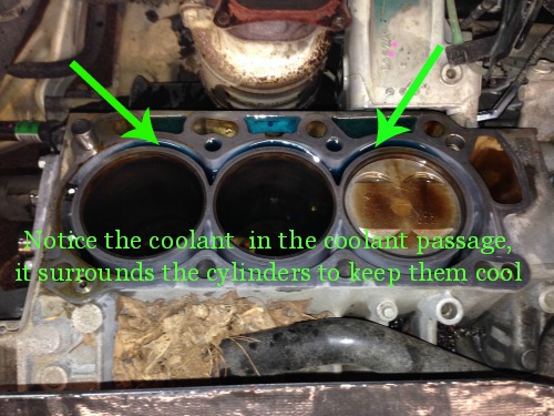 a7 coolant in oil